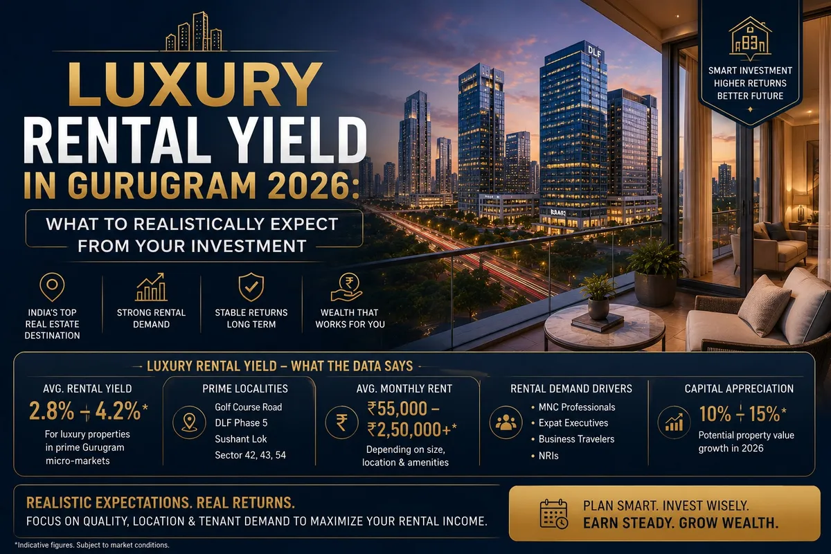 Luxury Rental Yield in Gurugram 2026: What to Realistically Expect From Your Investment