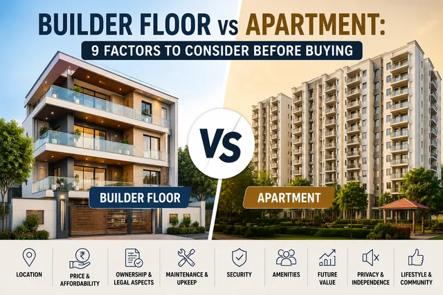 Builder Floor vs Apartment: 9 Factors to Consider Before Buying